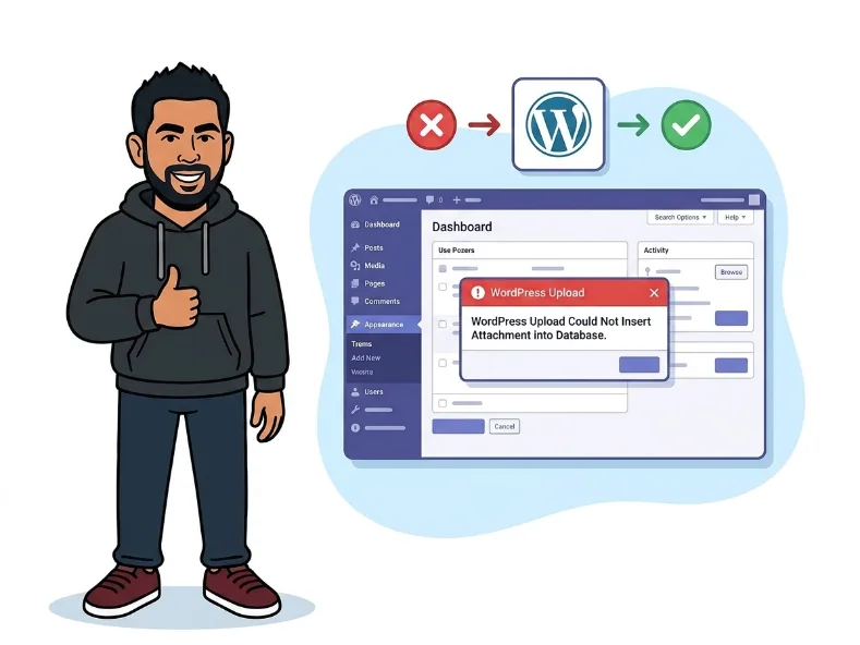 How to Fix WordPress Could Not Insert Attachment into Database