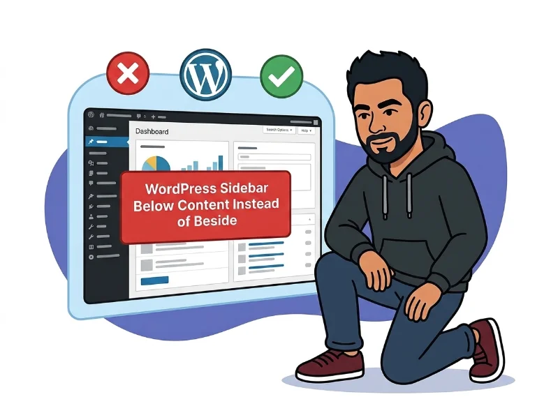 How to Fix WordPress Sidebar Below Content — Complete Guide