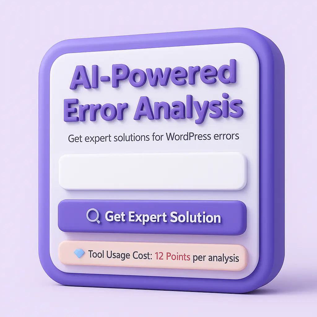 WordPress Error Expert Tool