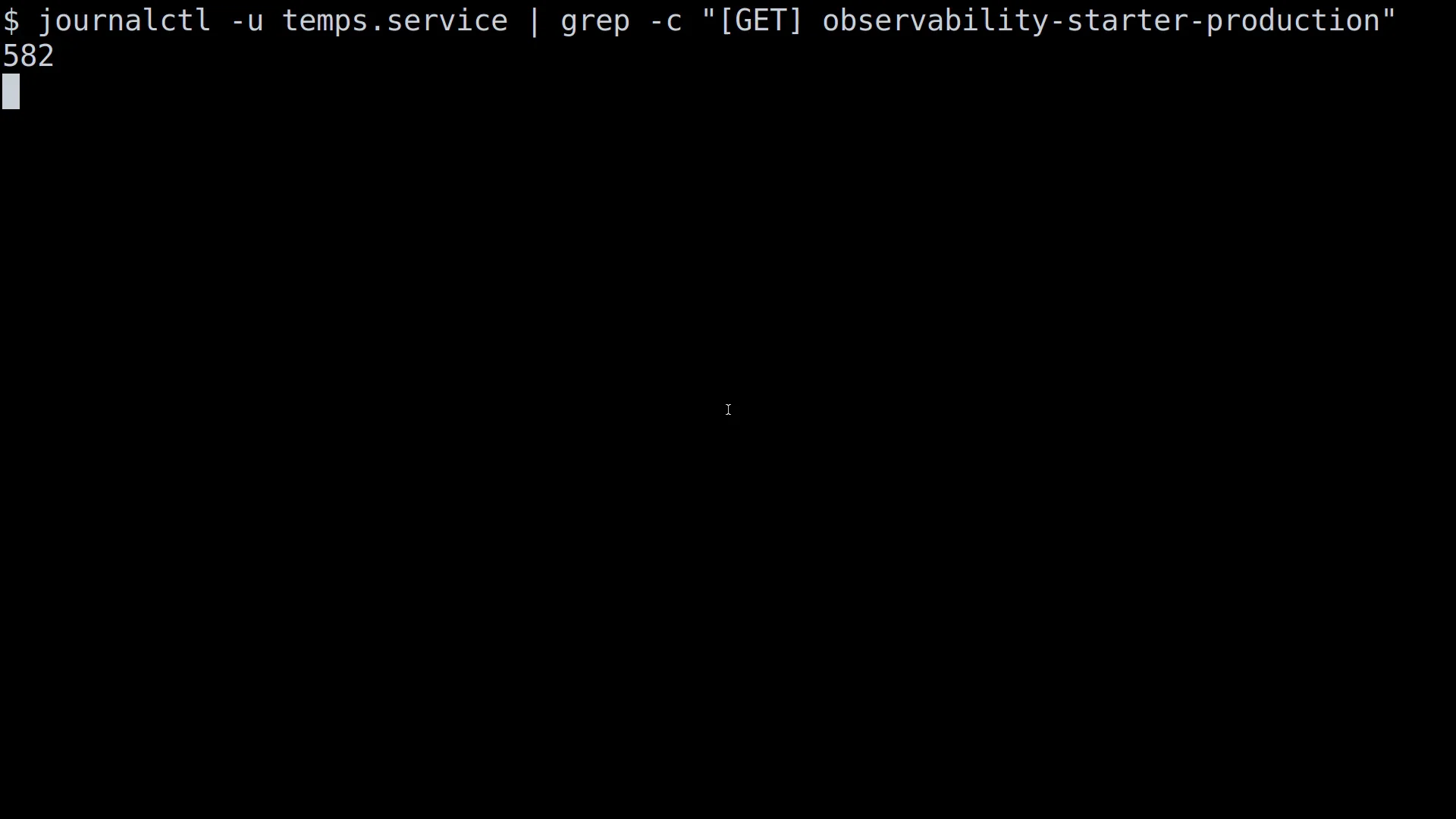 Real traffic, counted live from the box's own service log